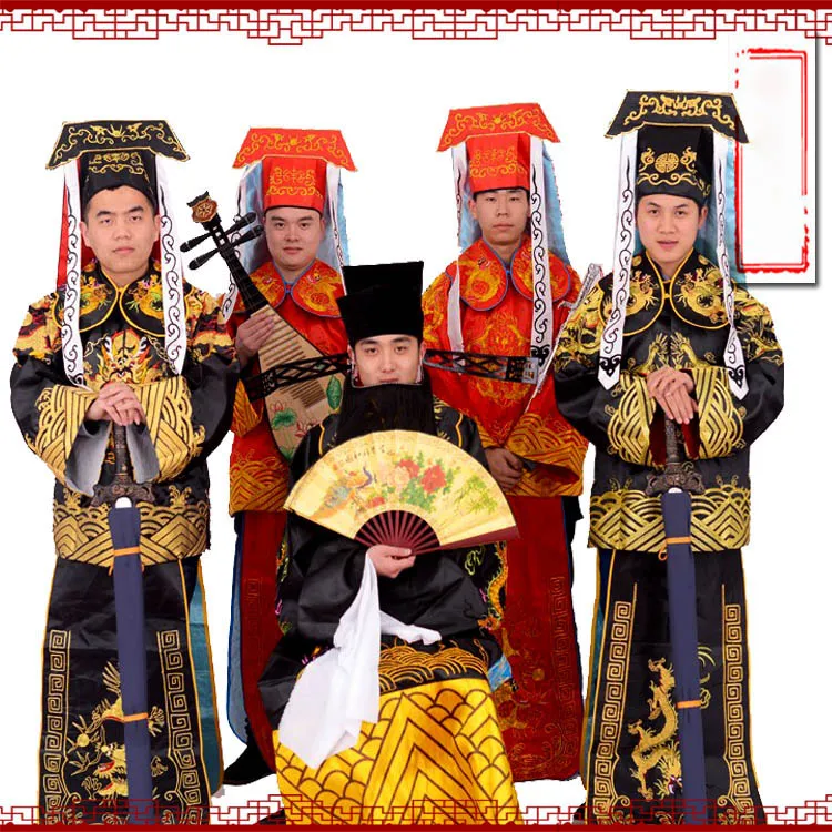 Beijing Opera garment Man Elegant Scholar Men's Clothing Prime Minister Hanfu Costumes Chinese National Traditional Opera Apparel