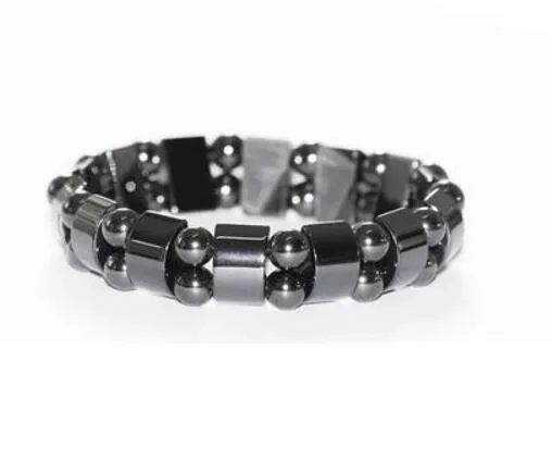Gioielli da uomo 200 pz nuovi uomini donne nero freddo braccialetto magnetico perline ematite pietra terapia assistenza sanitaria magnete ematite perline braccialetto