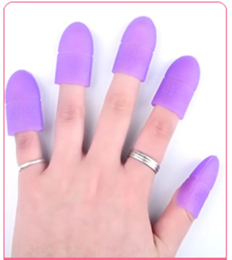 Nail Art советы УФ-гель для снятия лака Wrap силиконовые эластичный Soak Off Cap клип маникюр очистки лак инструмент многоразовые палец новое прибытие