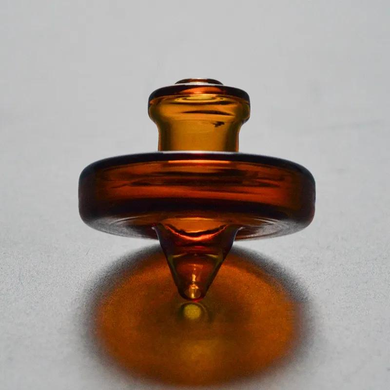 I lager Carb Cap for Oil Rig Quartz Banger Färgad Glas Carb Caps 35mm Cap för Banger Vattenrör Bong Tillbehör