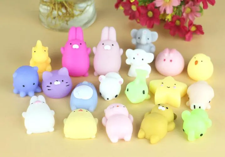 Squishy Slow Rising Jumbo Toy Bun Jouets Animaux Mignon Kawaii Squeeze Dessin Animé Jouet Mini Squishies Chat Squishiy Mode Animaux Rares Cadeaux Charms