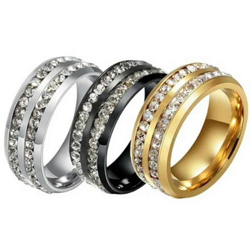 Cool Peace Sign Ring For Women - 18K Gold Plated Stainless Steel - Sizes 6-13 - View #10