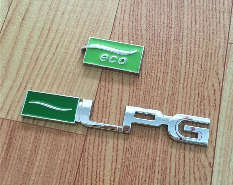 3D metal LPG emblem logo Sticker LPG eco style car Decorate tail Door body LPG ECO sticker for Chevrolet/Cruze/Malibu