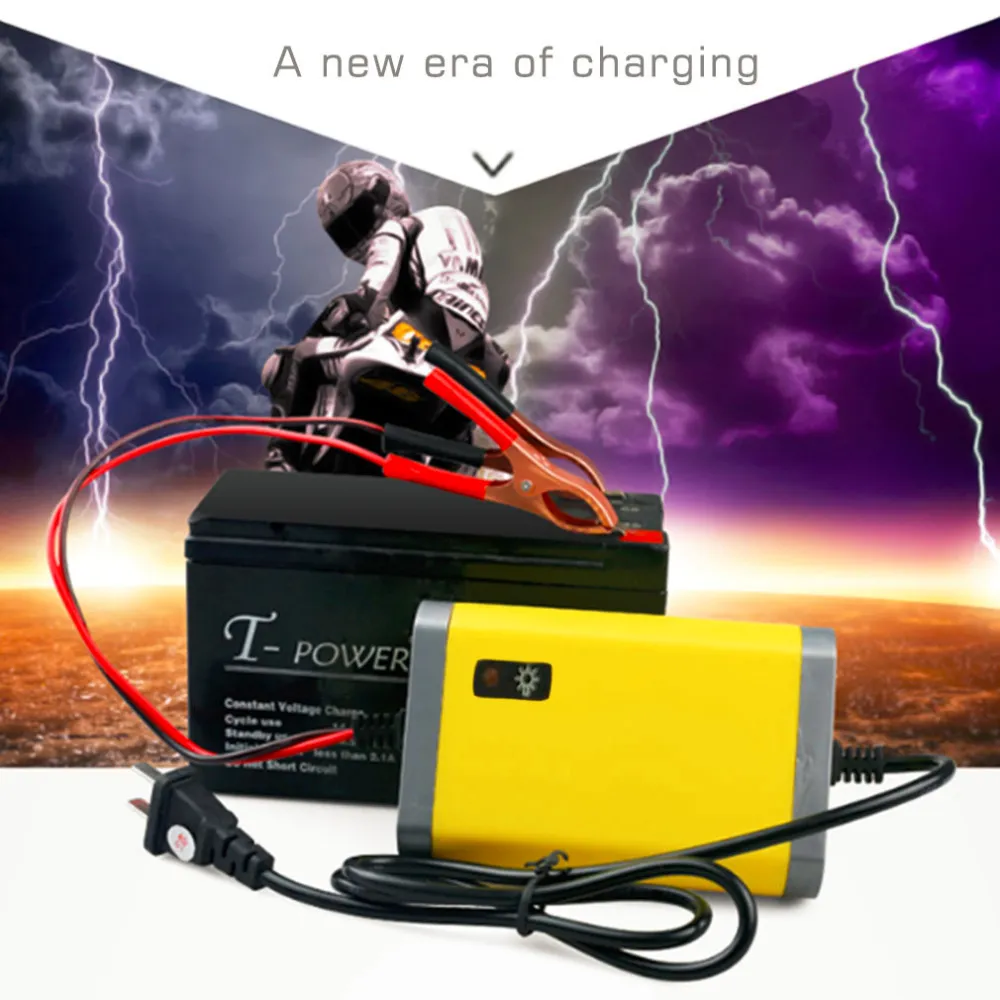 12V 2A Intelligentes Auto Autobatterie Ladegerät Spannungs Akku Ladegerät  220V Automatische Stromversorgung Heißer Verkauf Von Cheersok, 37,02 €