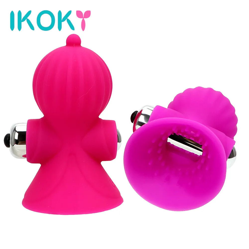 IKOKY Sucking Device Vibrator Breast Massager Nipple Stimulator Variable Frequency Vibrator Sex Toys For Women Female Masturbate S1018