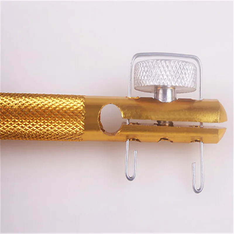 Golden Double Headed Fish Hook Knotting Tool And Tie Ring Making