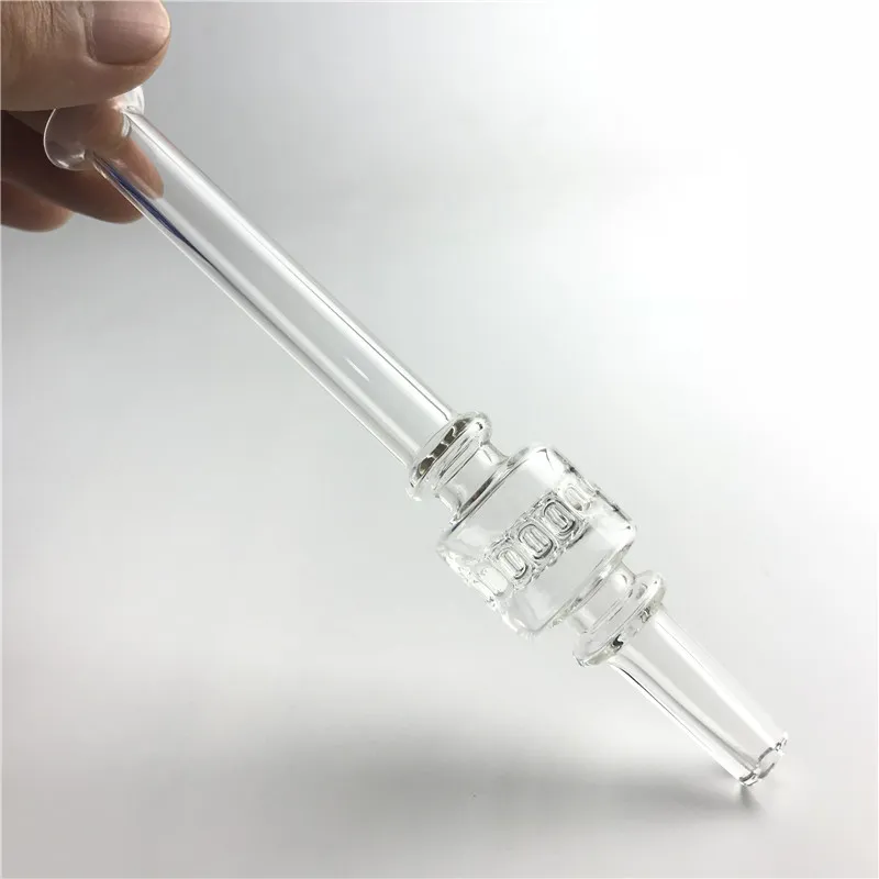 Mini collettori di nettare da 6 pollici Rig Stick in vetro Narghilè Punte con filtro spesso Tubo in vetro Pyrex Pipa ad acqua per fumatori