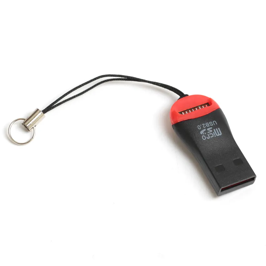 Hurtownie 1000 sztuk / partia USB 2.0 MicroSD T-Flash TF Reader kart pamięci Whistle Style Darmowa wysyłka