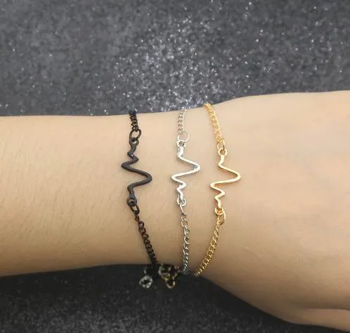 Buy MAOFAED Nurse Bracelet Heartbeat EKG Cuff Bracelet with Unique Design  RN Doctor Jewelry Gift (Heartbeat Bracelet-RG) at Amazon.in