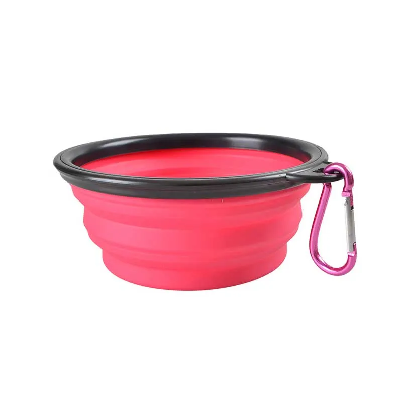 Silicone Folding Dog Feeding Bowl Collapsible Cats Water Dish Cat