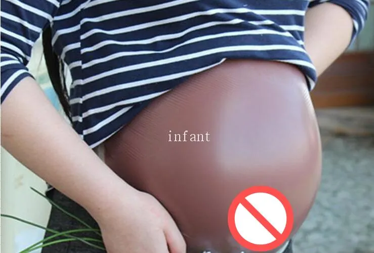 Falso Embarazo Vientre Silicona Artificial Embarazada Barriga Rendimiento  Fotografía Accesorios Blanco L