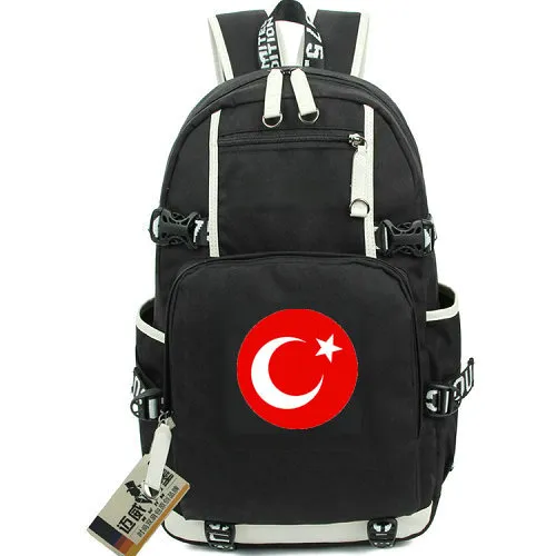 Turkije Nationaal Team Rugzak Maan Ster Land Badge Schooltas Voetbal Daypack Soccer Schooltas Outdoor Rucksack Sport Day Pack