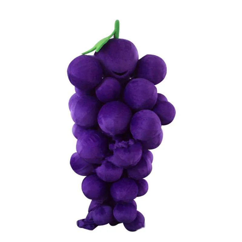 2018 Rabattfabrik Försäljning Grönsaker Mascot Kostymer Komplett Outfits Jul Grape Kostym Vuxen Barnstorlek