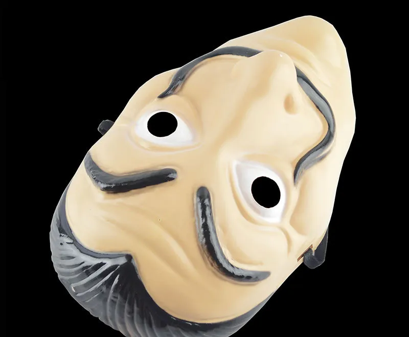 Máscara del partido de Cosplay La Casa De Papel Máscara facial Salvador Dali Disfraz Máscara de película Realista Halloween Suministros de Navidad HH7-929
