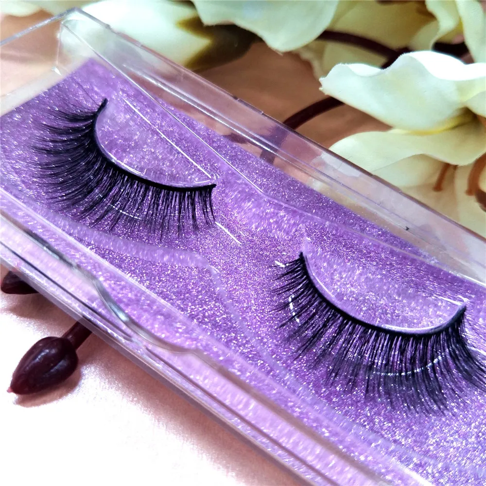 Sexy 100% Real 3D Qualidade Superior Mink Lash Glitter Embalagem Vison Cílios artesanais para Lash Extensões Frete Grátis Cílios