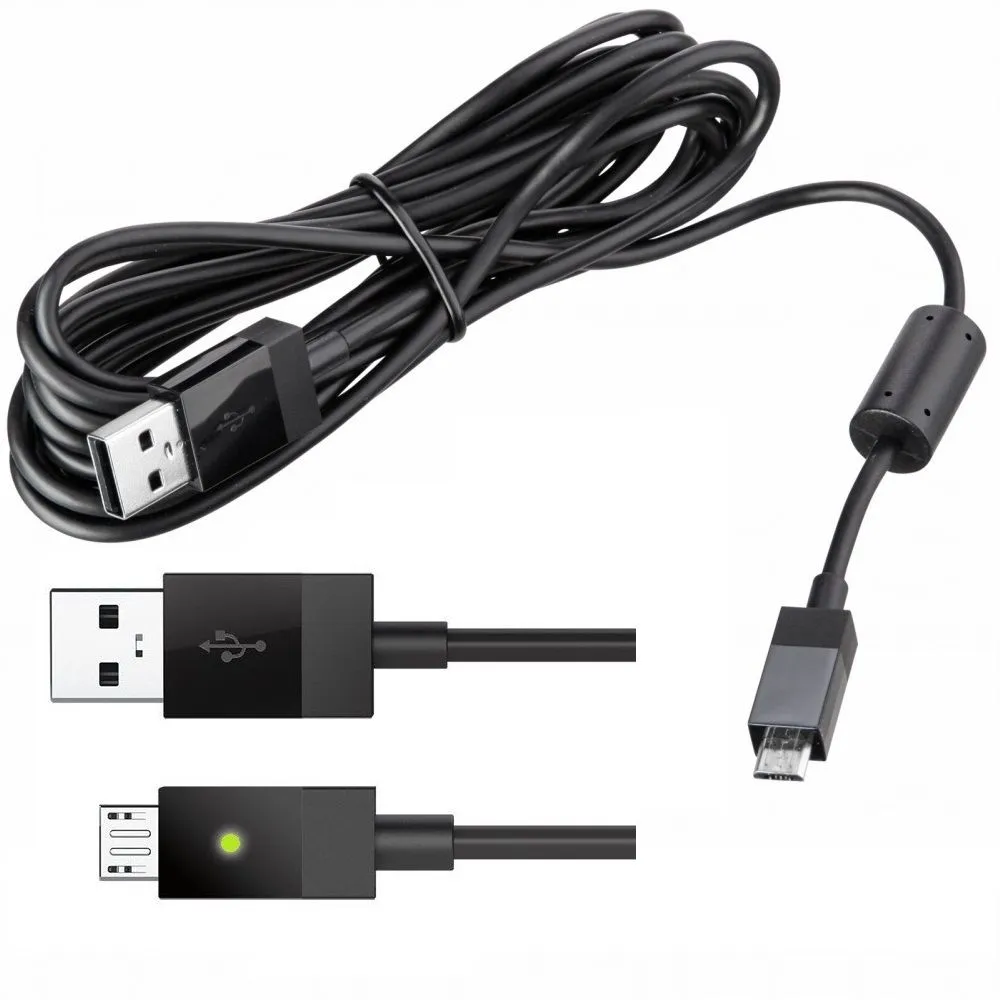 Game Micro USB Charger Charging Cable For Xbox One PS4 Plug Play & Charge Gamepad Controller Cord Lead FREE SHIP