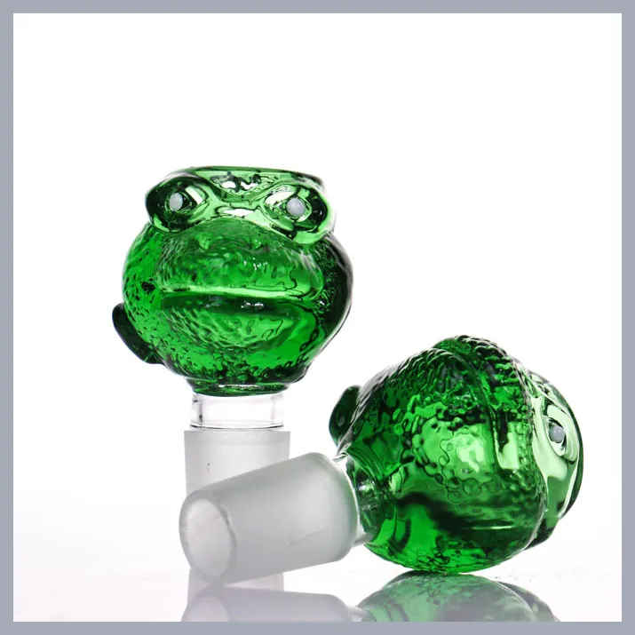 Autres accessoires fumeurs Nouveau Arrivée Bols pour Bongs Colorful Snake Head Bol de 1418mm taille épaisse en verre lourd G.O.g