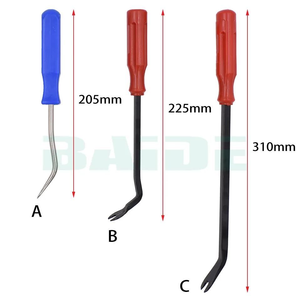 Kit Outils Plastique 12 Pièces Pour Démontage Clips Tableau De Bord - Anti-Rayure