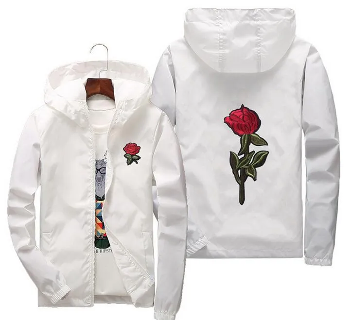 Heiße Mode 3D Rose Jacke Windjacke Männer Frauen Jacke Kinder Outdoor Außenmantel Rosen Outwear Mantel Plus Größe S ~ 6XL Outdoor Windmantel