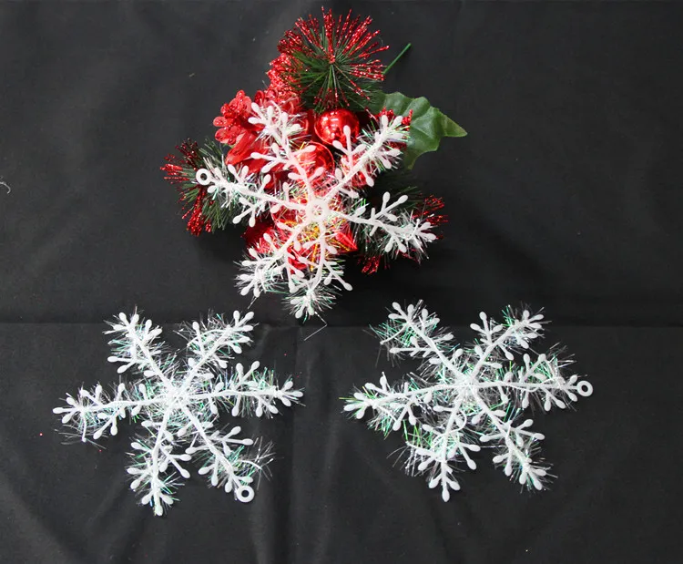 New christmas tree Artificial Cotton Snow ornament White XMAS Snowflake Charms Decoration Ornaments Applique For Tree