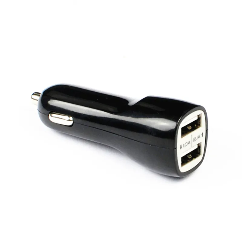 Carregador de carro Dual USB 5V 21A 1A Carregador de carro USB de porta dupla para iPad iPhone Samsung MP3 MP45857007