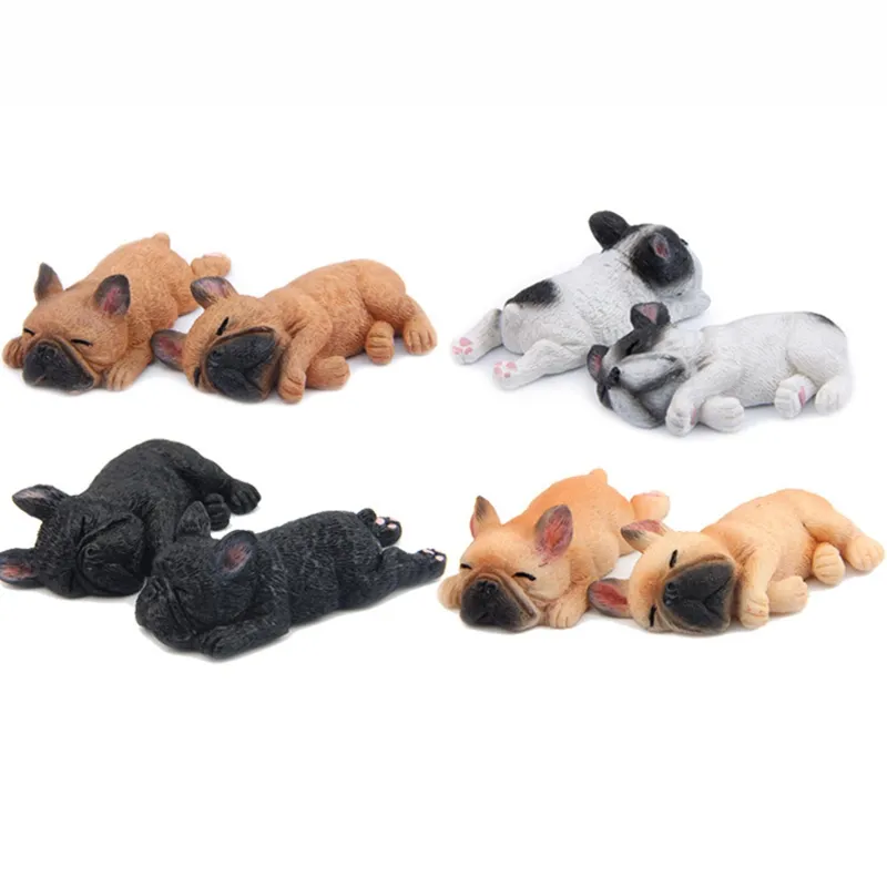 Cute Small French Bulldogs Magnets Sleeping Series Chai Dog DIY Doll Magnetic Stickers Cartoon Mini Toys Doll For Fridge Decoration Hobbies