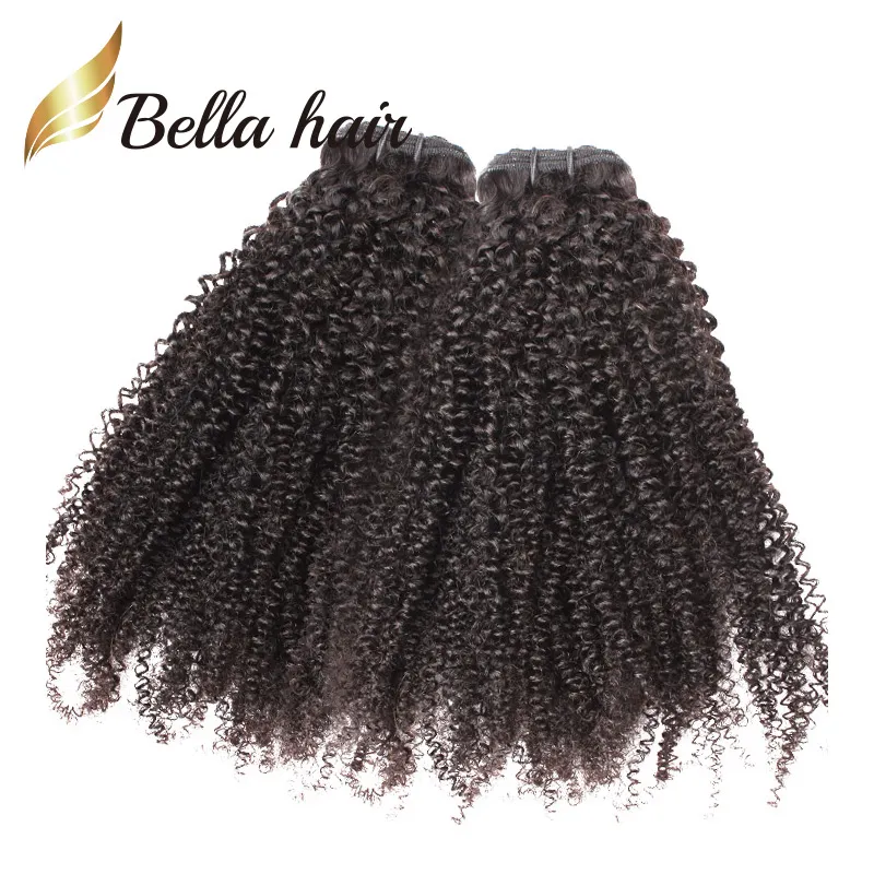 BellaHair Brazilian Hair 9A Afro Kinky Curly 10-24 inch Indian Bundles Malaysian Cambodian Peruvian Virgin Weaves