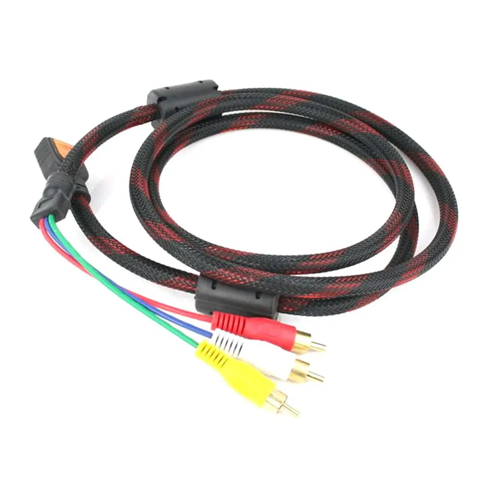 Câble Jack 3.5mm à 3 RCA mâle (Audio + Vidéo) de 1.5m