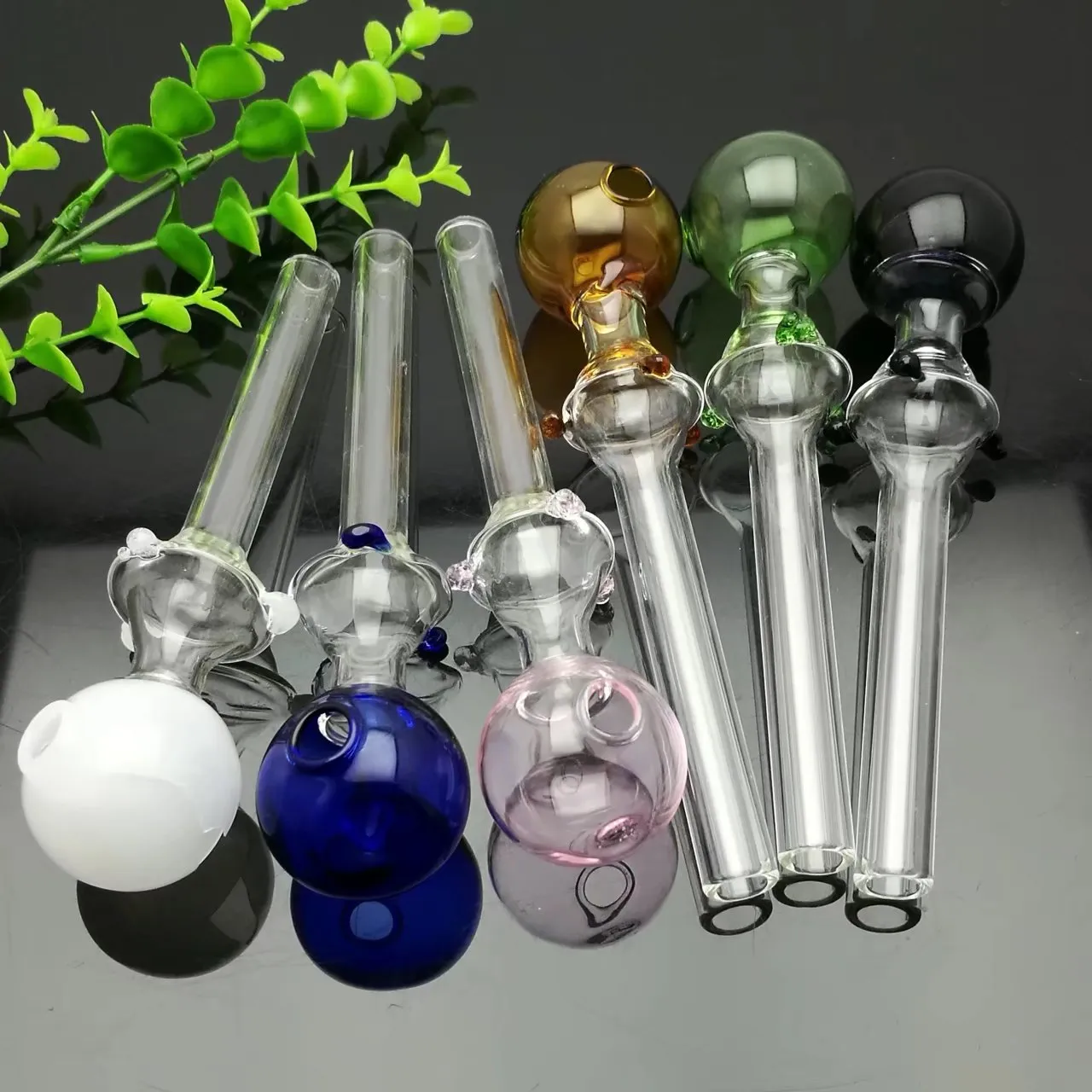 Brand Glass Delight Type Color Bubble Straight Pot Specs Large Size