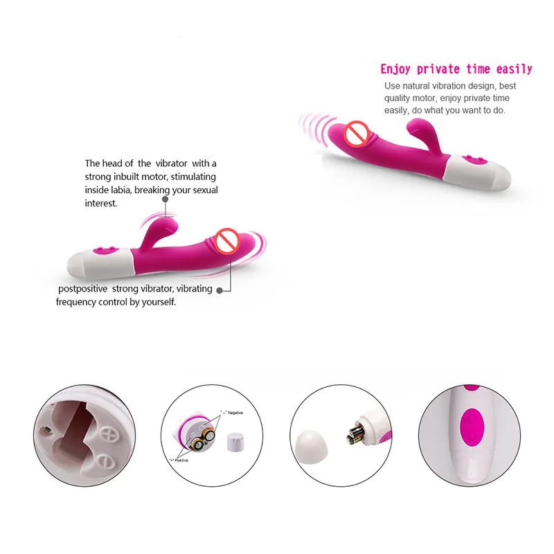 Vibromasseur double Vibration G spot produits pour adultes produits sexuels jouet érotique gode vibrateur jouets sexuels pour Woman6517055