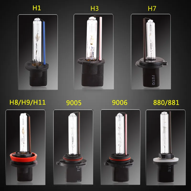 HID BIXENON XENON KIT BULB 35W 3000K 4300K 5000K 6000K 8000K 10000K 12000K H1 H3 H7 H11 HB3 HB4 H27 CAR STYLING8277051