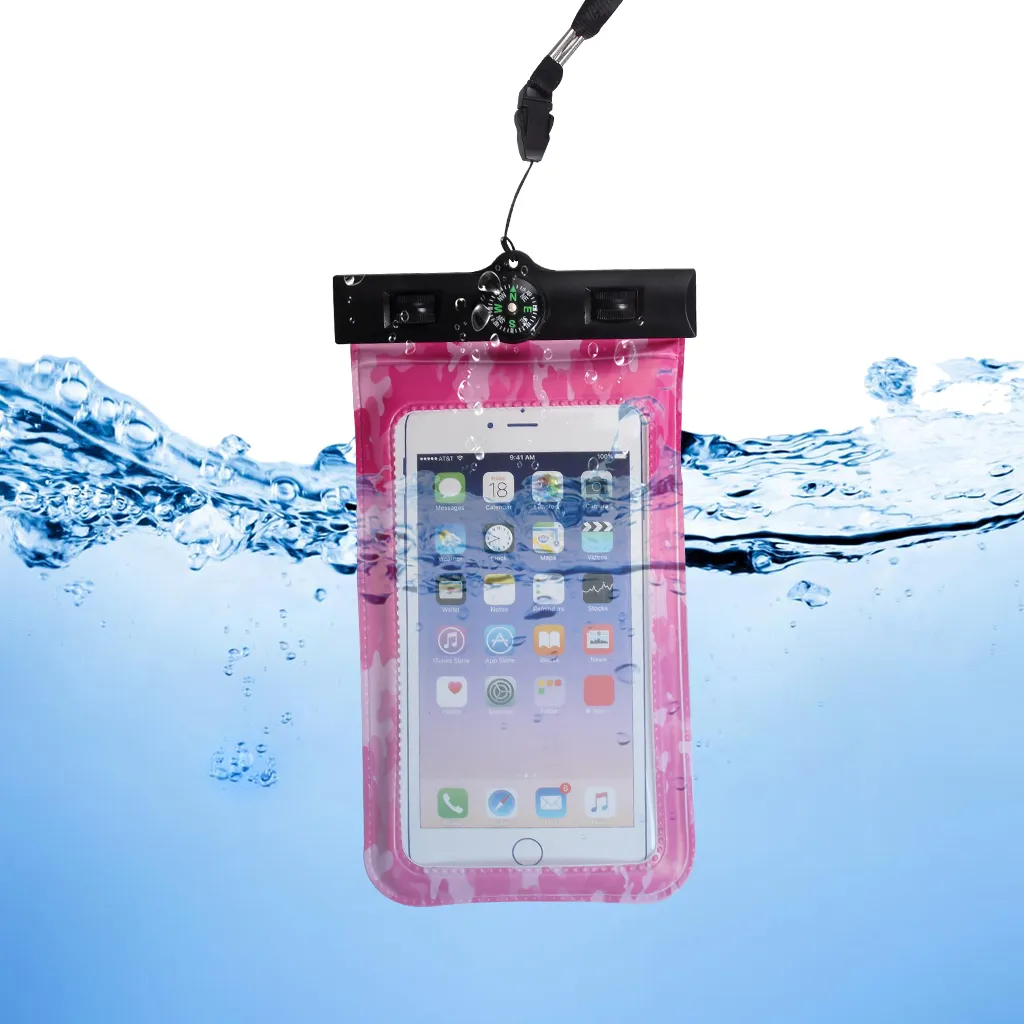 Universelle wasserdichte Hülle, Kompass, Handytasche für iPhone X, 8/7/7 Plus / 6S / 6 / 6S Plus Samsung Galaxy S9 / S9 Plus / S8 / S8 Plus / Note