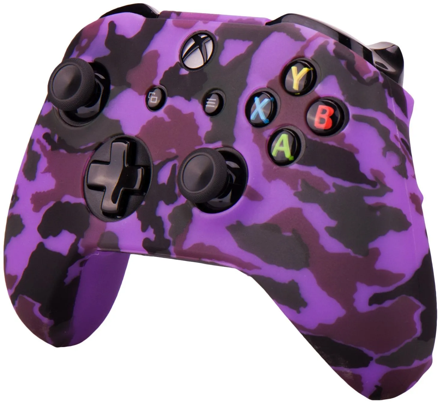 Mehrfarbige Camouflage-Silikon-Gummi-Hülle mit Griff für Xbox One