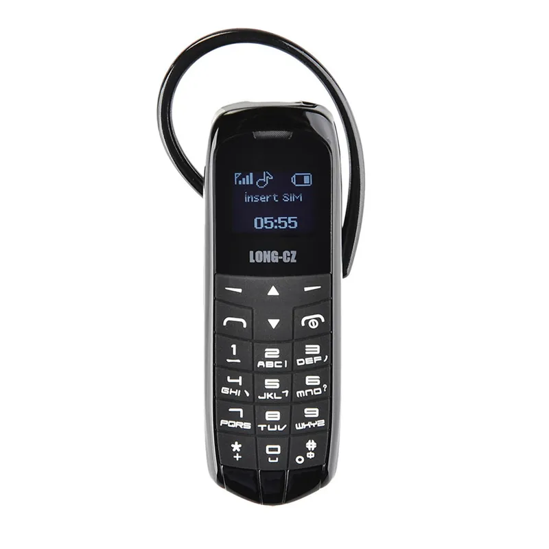 LONG-CZ J8 Magic Voice Bluetooth Dialer الهاتف المحمول راديو FM ميني الهاتف الخليوي بلوتوث 3.0 سماعة طويلة الاستعداد الهاتف المحمول