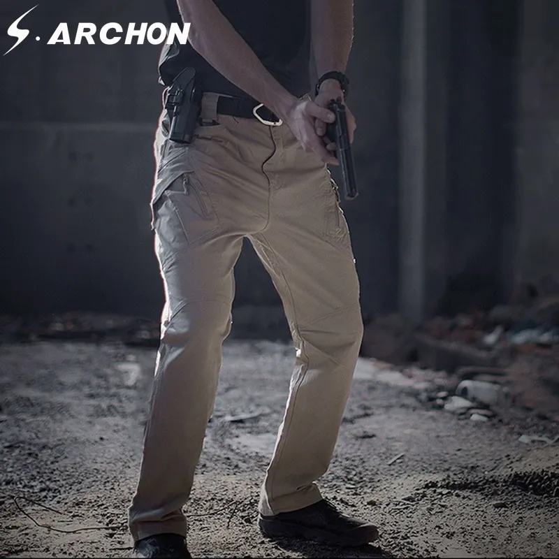 S.ARCHON IX9 City Military Tactical Cargo Pants Men SWAT Combat Army  Trousers Male Casual Many Pockets Stretch Cotton Pants XXXL From 43,75 €