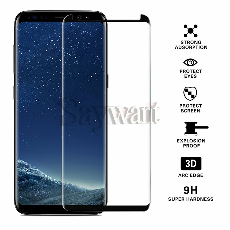 Gevalvriendelijk gehard glas voor Samsung Galaxy Note 20 S20 Ultra Note10 S10 Plus 3D Cored Case Version Phone Screen Protector met Pakket