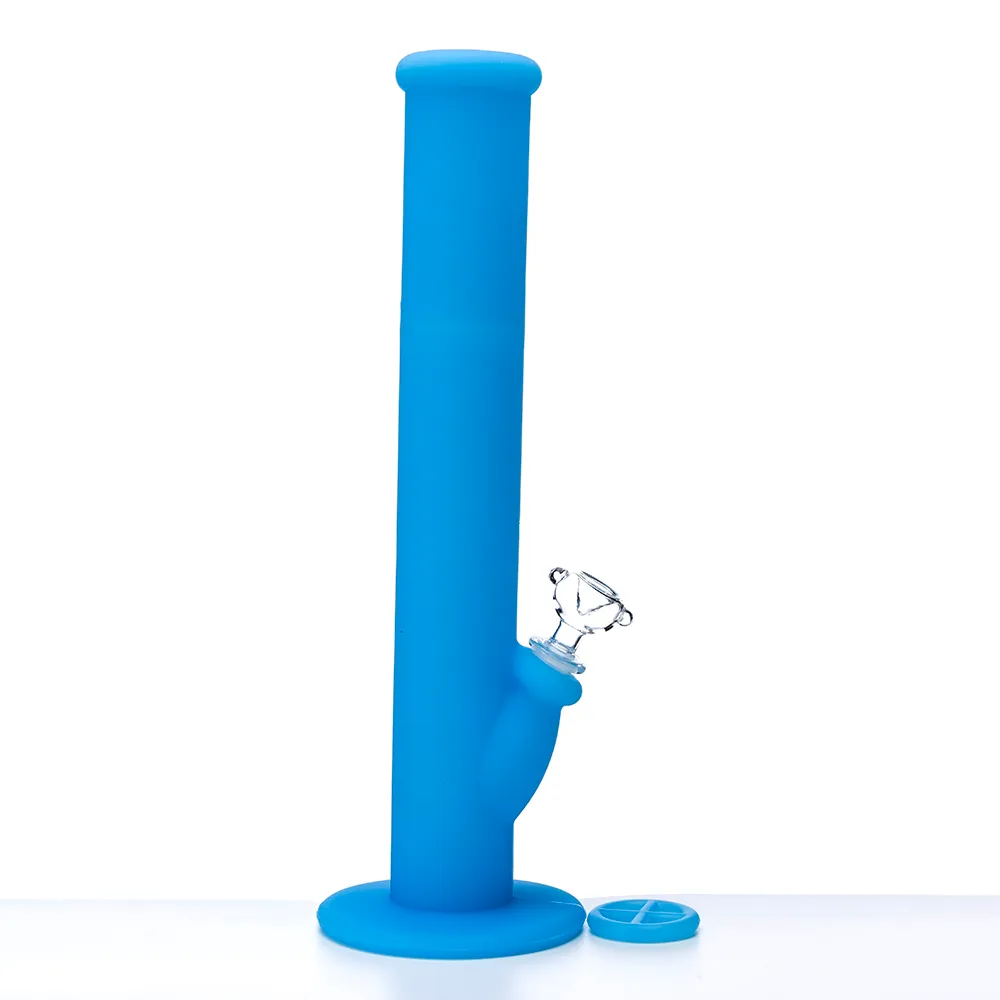 Multi Colors Silicone Water Pipe Silicon Hookah with Glass Bowl Smoking Pipes Bongs Water Bong at Mr_dabs