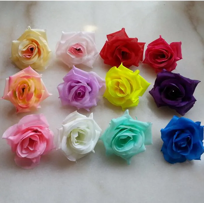 2018 Simulation Big Rose Artificial Flowers Ball Head Brooch Festival Home Decor Wedding Decoration Decorative Flower Silk Flower HJIA048