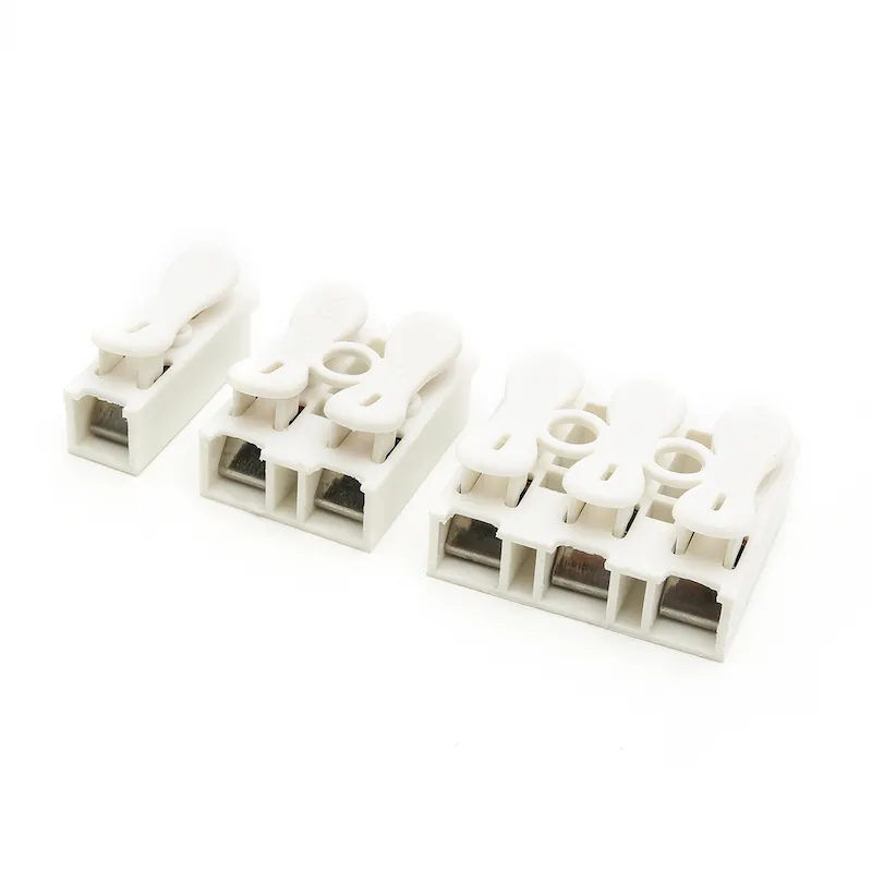 Quick Splice Lock Spring Wire Connectors Electrical Cable Clamp Screw Terminal Barrier Block for LED Strip Light Wire Connecting