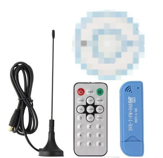 USB 2.0 Digital DVB-T SDR+DAB+FM HDTV TVチューナーレシーバースティックRTL2832U+R820T2 T2