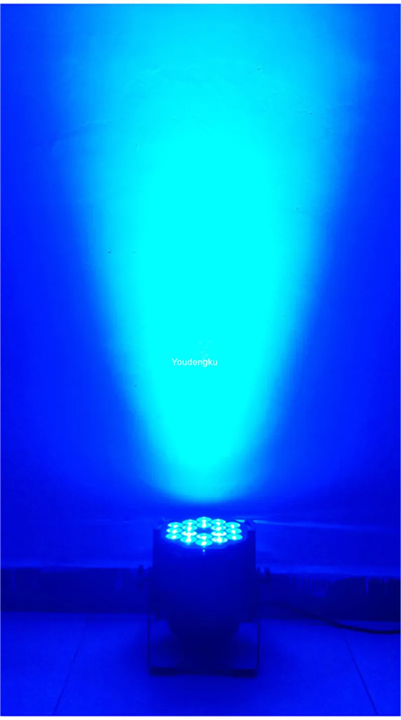 6 sztuk / partia Stage Ślub LED Par Spot Light Par LED 18x12W RGBW 4IN1 Par Can Case Case