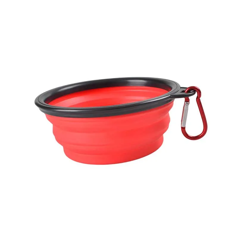 Silicone Folding Dog Feeding Bowl Collapsible Cats Water Dish Cat