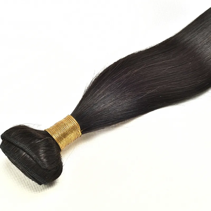 برازيلي بيرو الهندي ماليزي الشعر البكر البشري 3 حزم شعر مستقيم من اللمسات المزدوجة 8-28 بوصة امتدادات الشعر المستقيمة