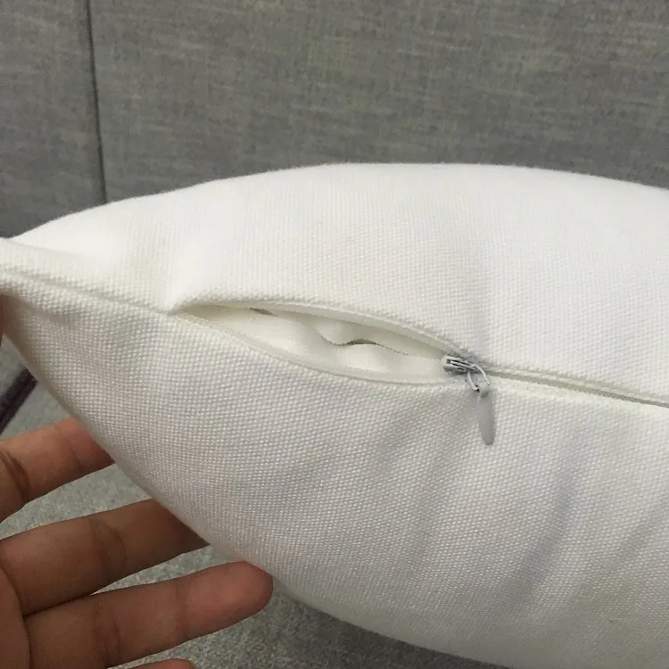 20x20 polegadas de travesseiro de poliéster branco de poliéster branco liso Poliéster Pillow Tampa em branco para sublimação cobertura de almofada poli macia