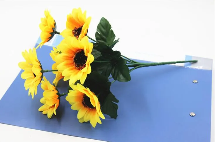 Wedding background sunflower decoration prop simulation flower 7 small sunflower sunflower