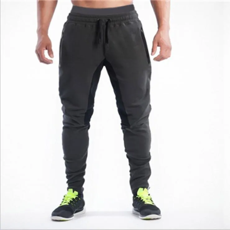 Herrbyxor herr bodybuilding gymträning jogger sport atletisk smal passform tröjor män chandal hombre bär djur2329