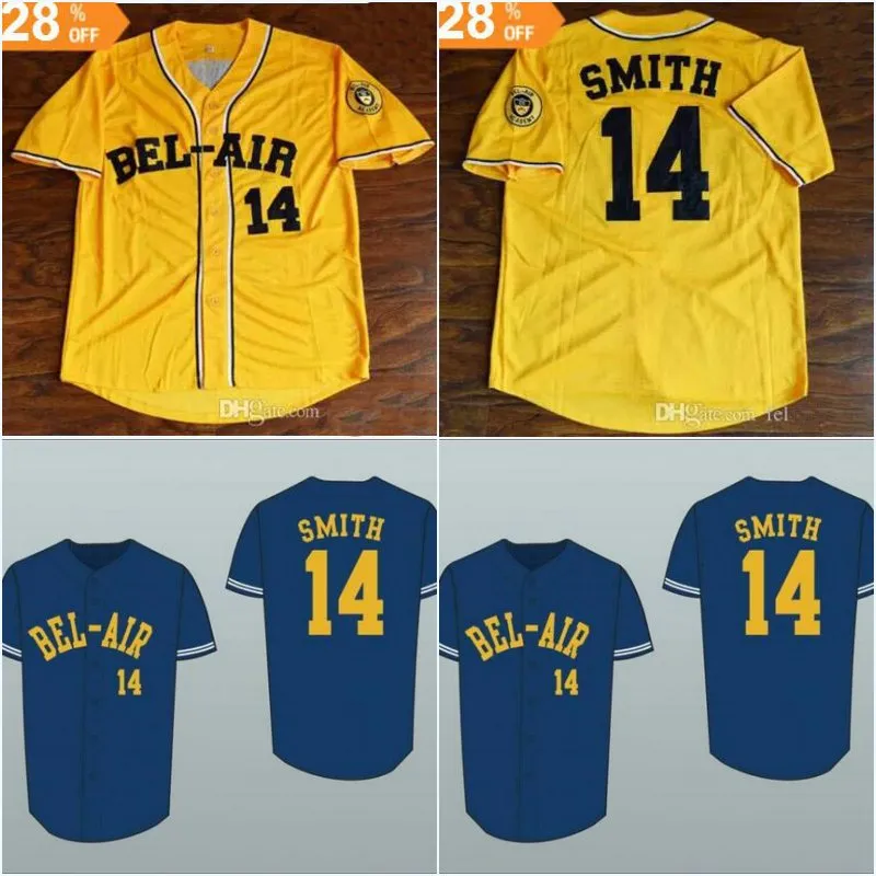 Fresh Prince 14 Will Smith Bel Air Academy Baseball Jersey Sewn Women