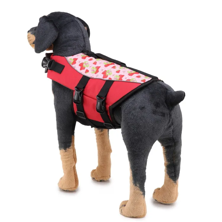 Köpek Can Yeleği Pet floatation yelek Tutuşunu Yüzme Yelek, Balık Stil Floatation Yelek, S M L için Parlak Renk Kolay Kolu
