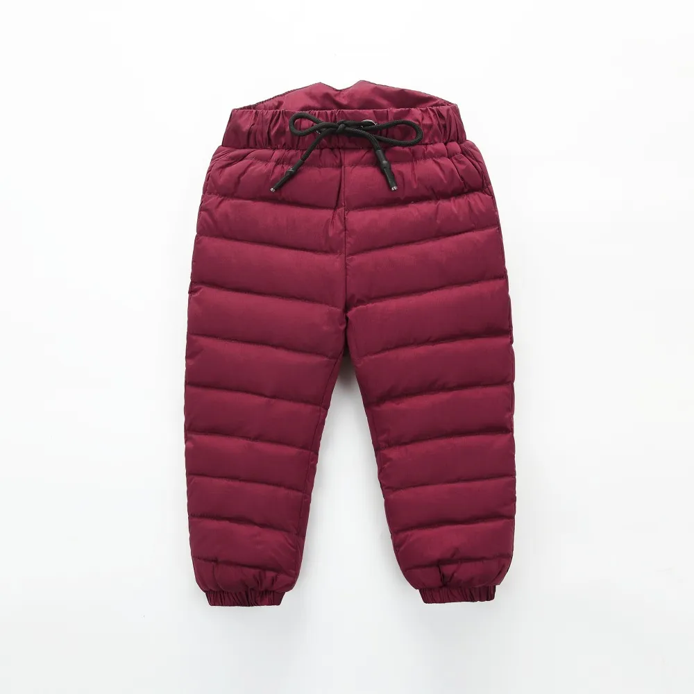 Winter High Waist Thermal Kids Pants Warm, Windproof, And Waterproof Down  Cotton Warm Trousers For Winter For Boys And Girls 2018 From Humom, $14.84