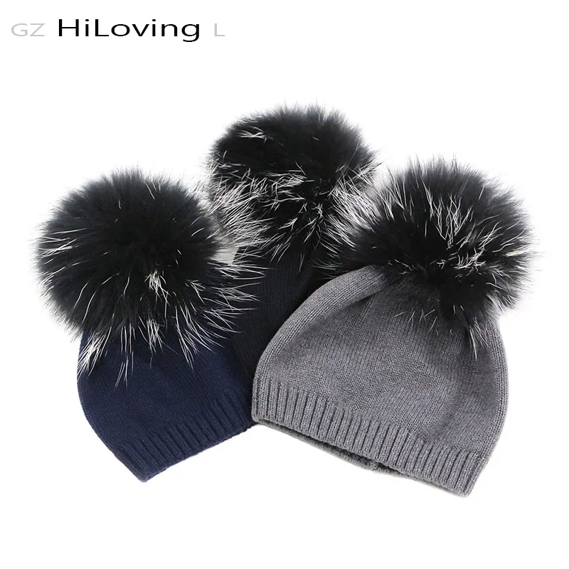 satisfacción Gran Barrera de Coral Transporte GZhilovingL Gorras De Algodón Para Bebés Con Pompones De Piel Real Para  Niños Niñas Niños Childs Otoño Invierno De Punto Suave Skullies Gorros  D18110601 De 23,76 € | DHgate
